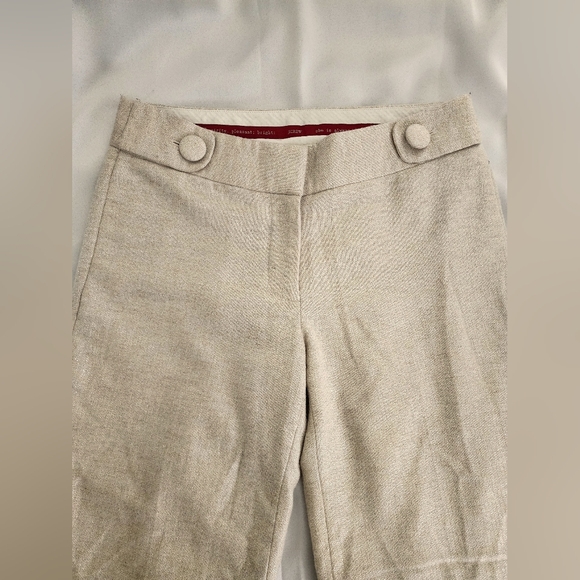 J. Crew Ivory Sparkle Wool Dress Pant - Picture 2 of 6